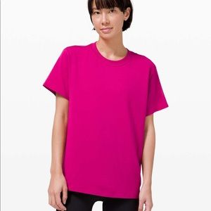 Lululemon all yours tee in ripened raspberry